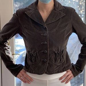 Olive Brown Small Wale Corduroy Jacket